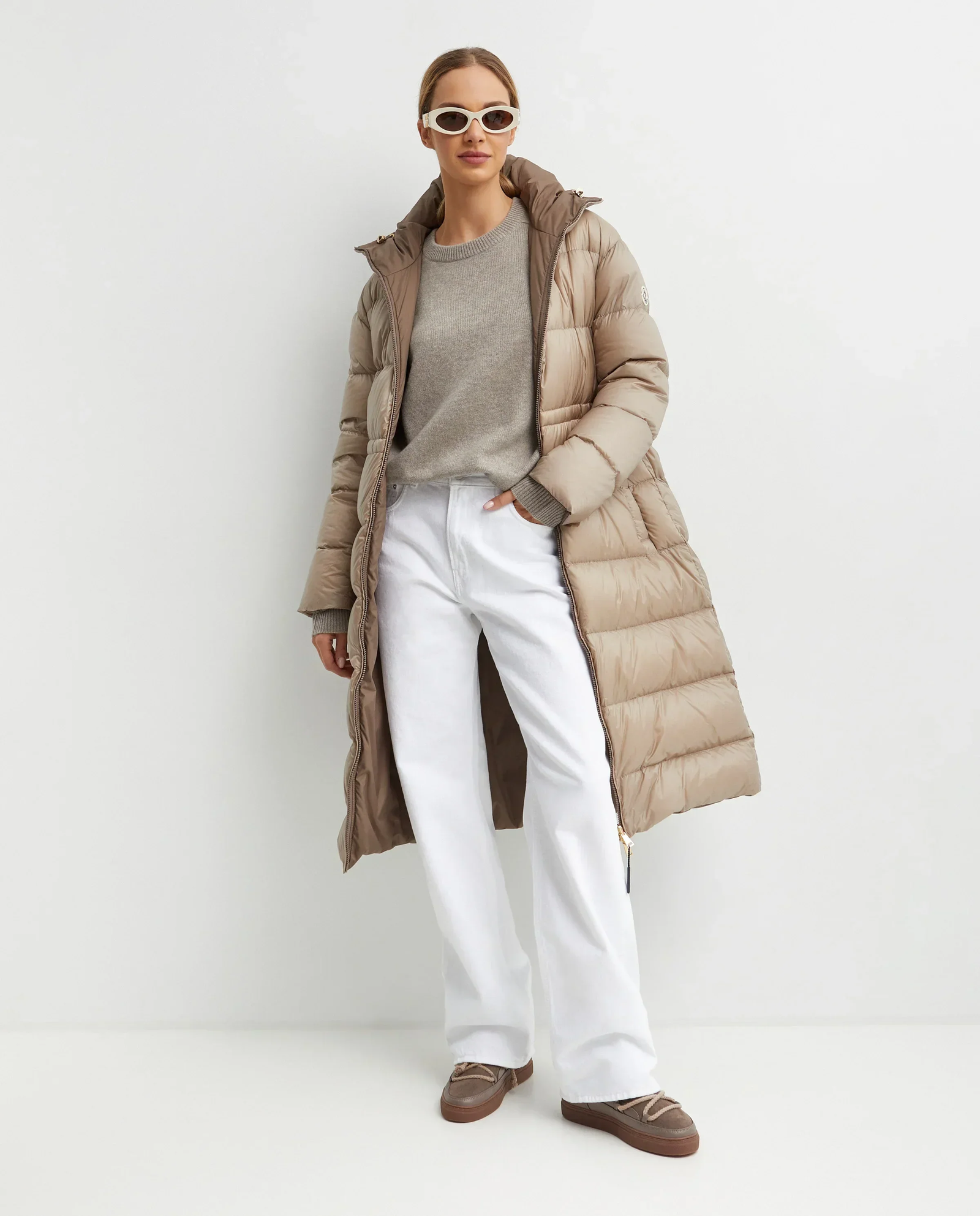 Brązowy dwustronny płaszcz - Image #3