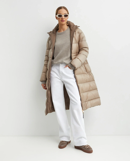 Brązowy dwustronny płaszcz - Image #3