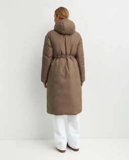 Brązowy dwustronny płaszcz - Image #5