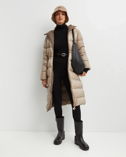 Brązowy dwustronny płaszcz - Image #7