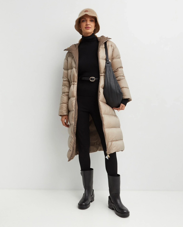 Brązowy dwustronny płaszcz - Image #7