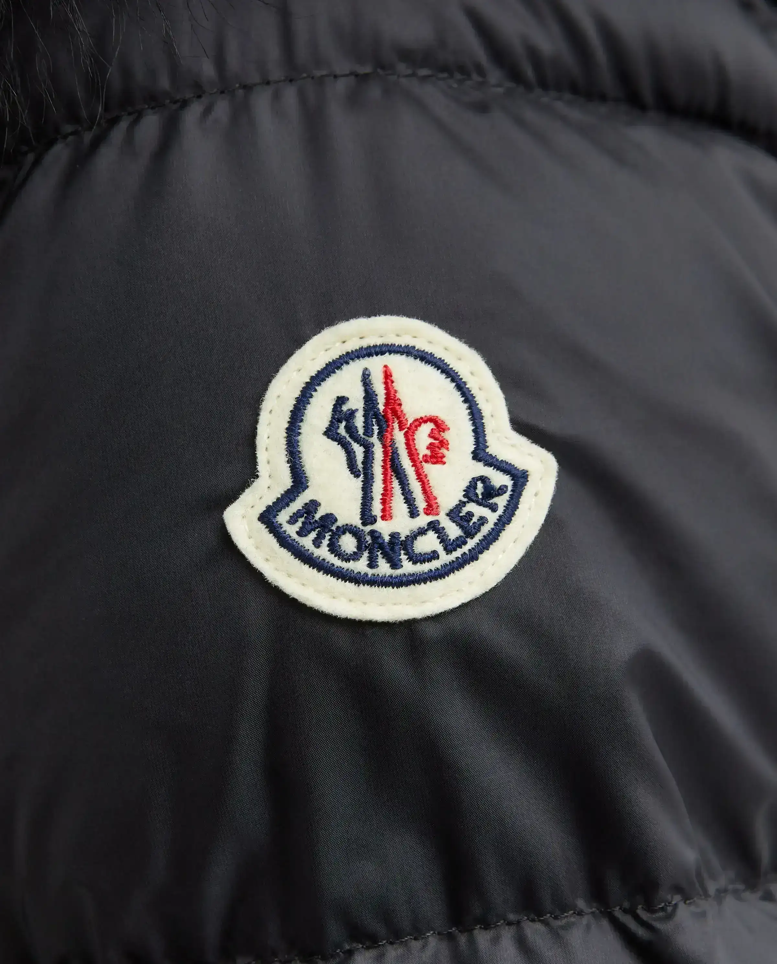 Czarny pikowany płaszcz - Image #4