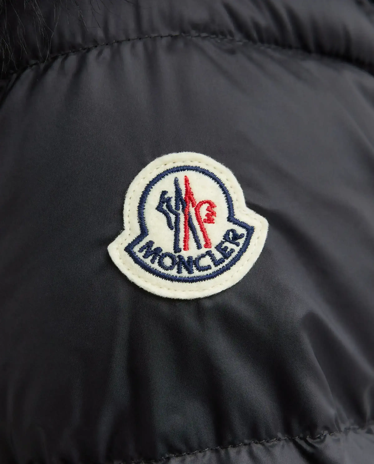 Czarny pikowany płaszcz - Image #4