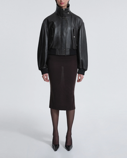 Brązowa kurtka skórzana Briar - Image #2