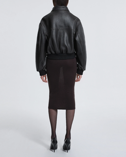 Brązowa kurtka skórzana Briar - Image #4