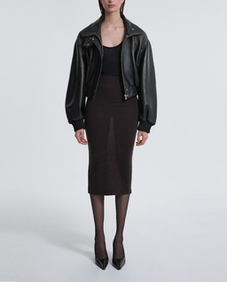 Brązowa kurtka skórzana Briar - Image #5