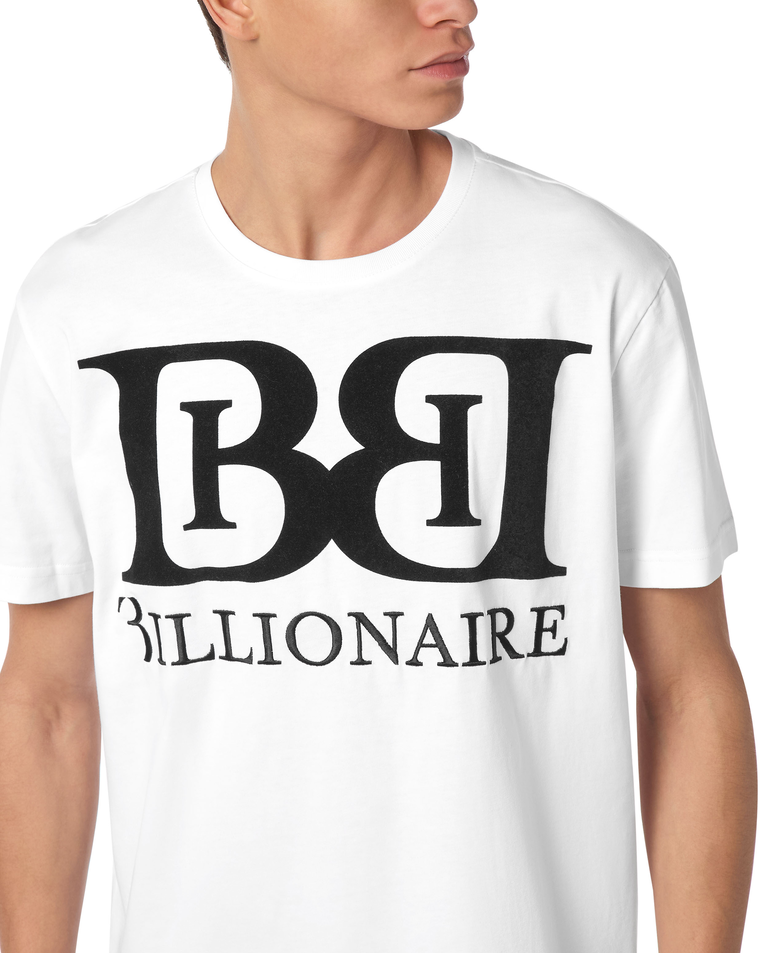 Biały t-shirt z grafiką - Image #2