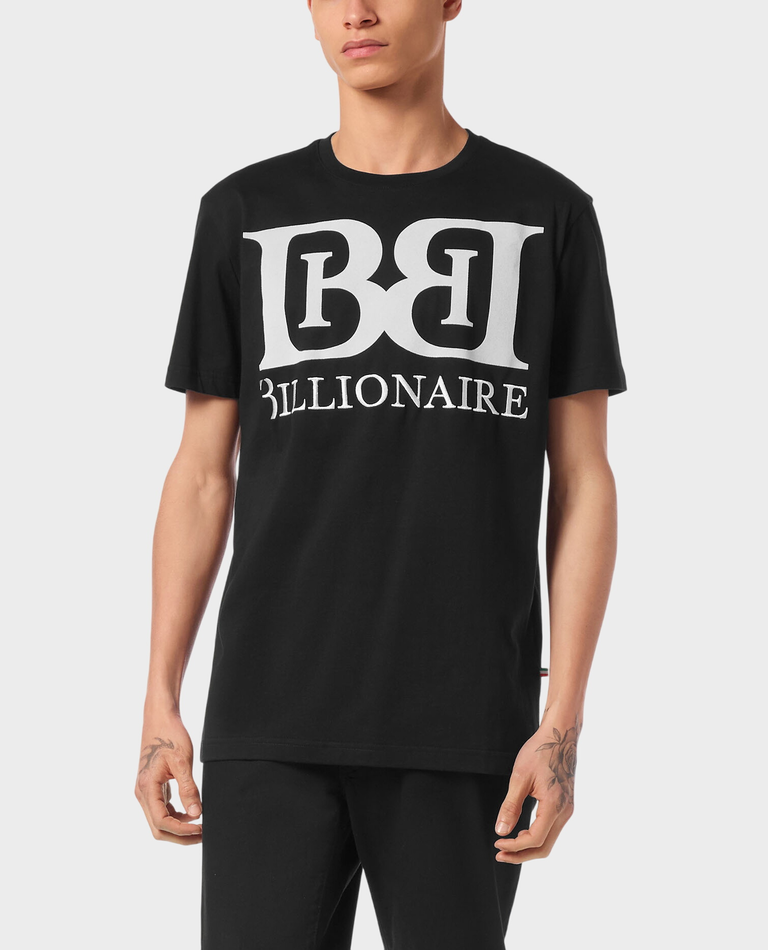 Czarny t-shirt z grafiką