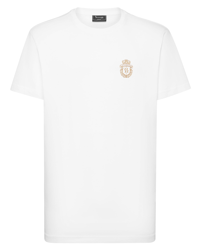 Biały t-shirt z okrągłym dekoltem - Image #3