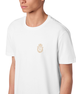 Biały t-shirt z okrągłym dekoltem - Image #2