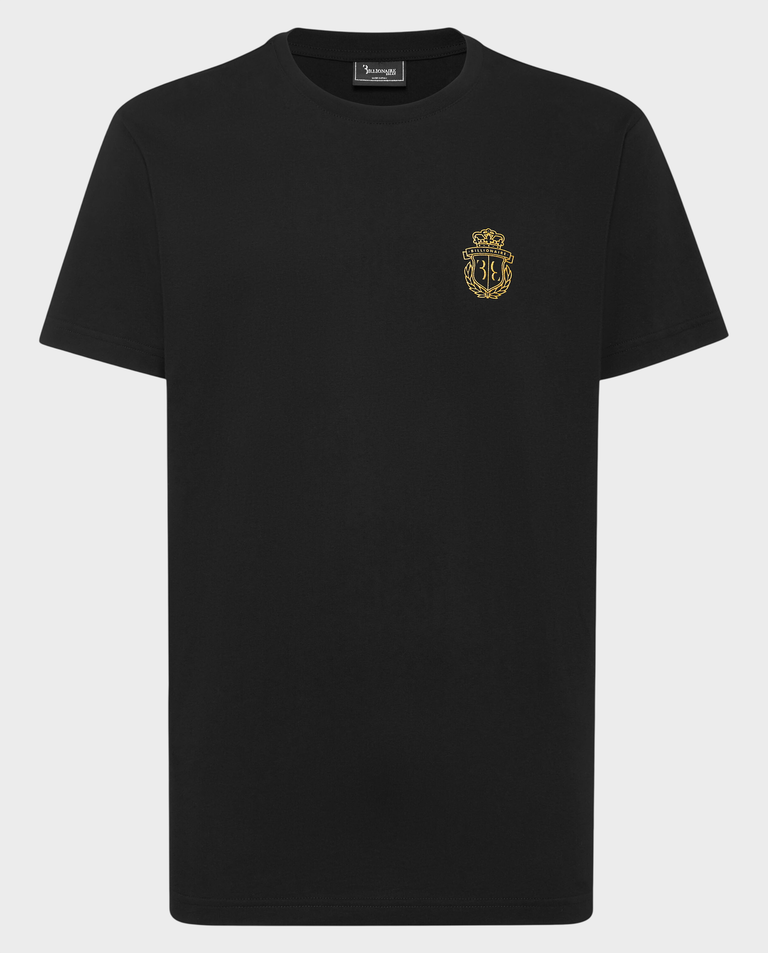 Czarny t-shirt z herbem Crest