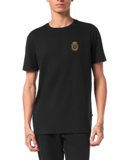 Czarny t-shirt z herbem Crest - Image #1