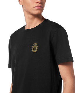 Czarny t-shirt z herbem Crest - Image #2
