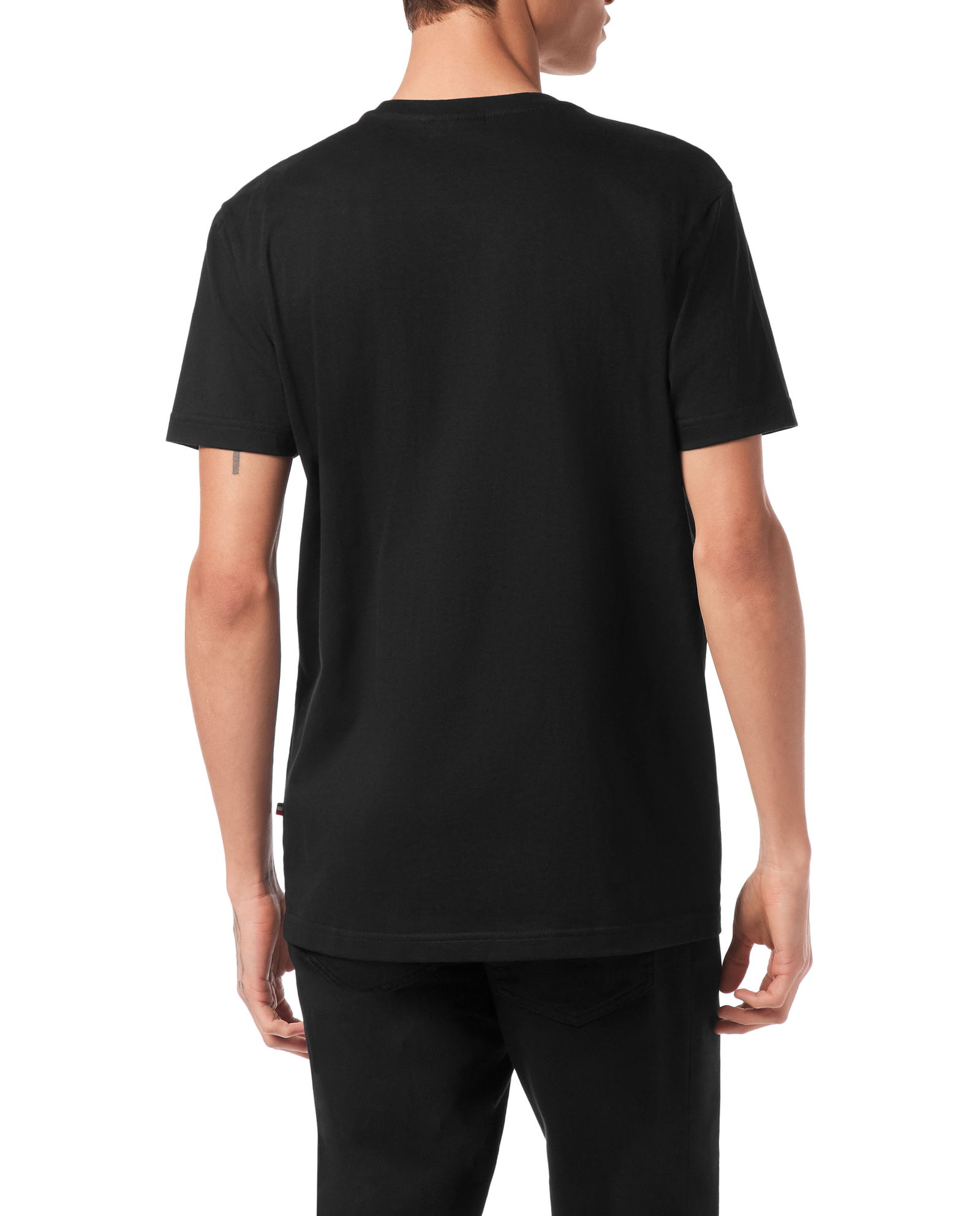 Czarny t-shirt z herbem Crest - Image #3