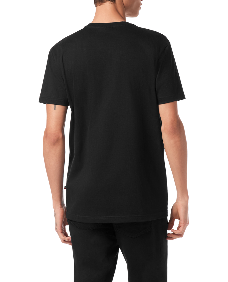 Czarny t-shirt z herbem Crest - Image #3