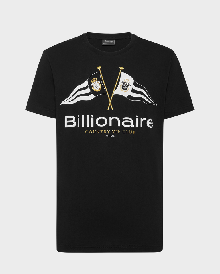 Czarny t-shirt z grafiką