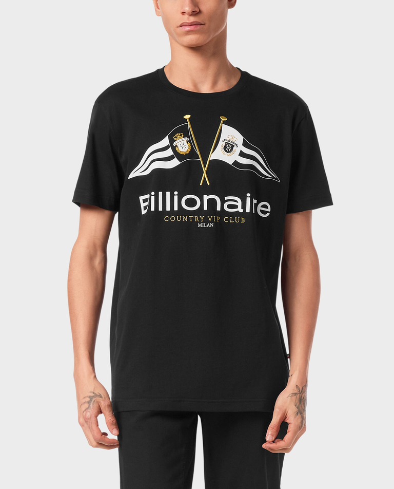 Czarny t-shirt z grafiką