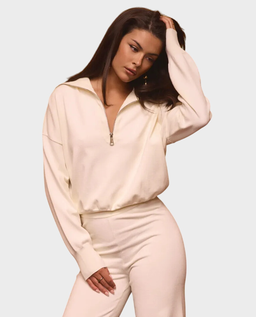 Biały sweter Ivy Zip - Image #0