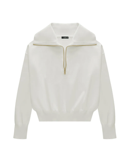 Biały sweter Ivy Zip - Image #3