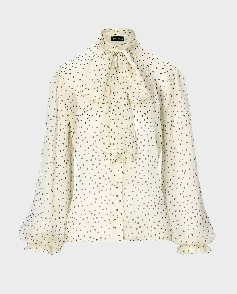 Jedwabna koszula w kropki - Image #2