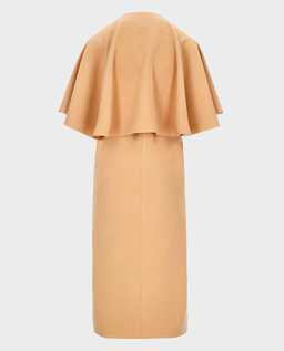 Beżowa sukienka z peleryną Ara - Image #4