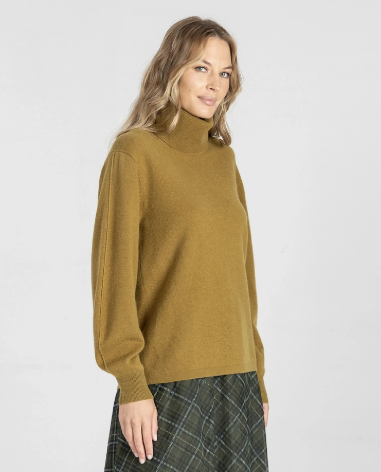 Wełniany sweter z golfem - Image #2