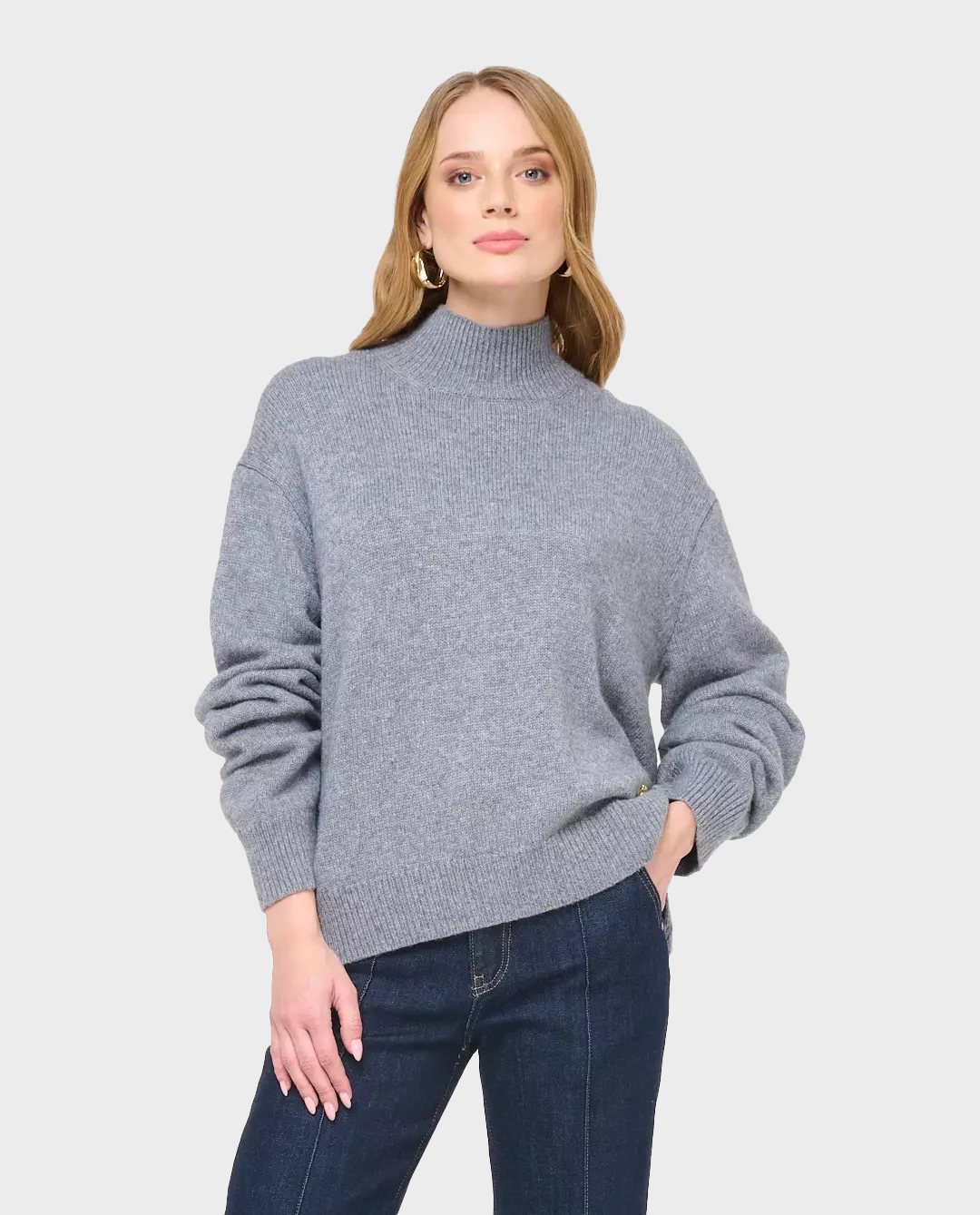 Szary golf z wełny i kaszmiru Albane - Image #0