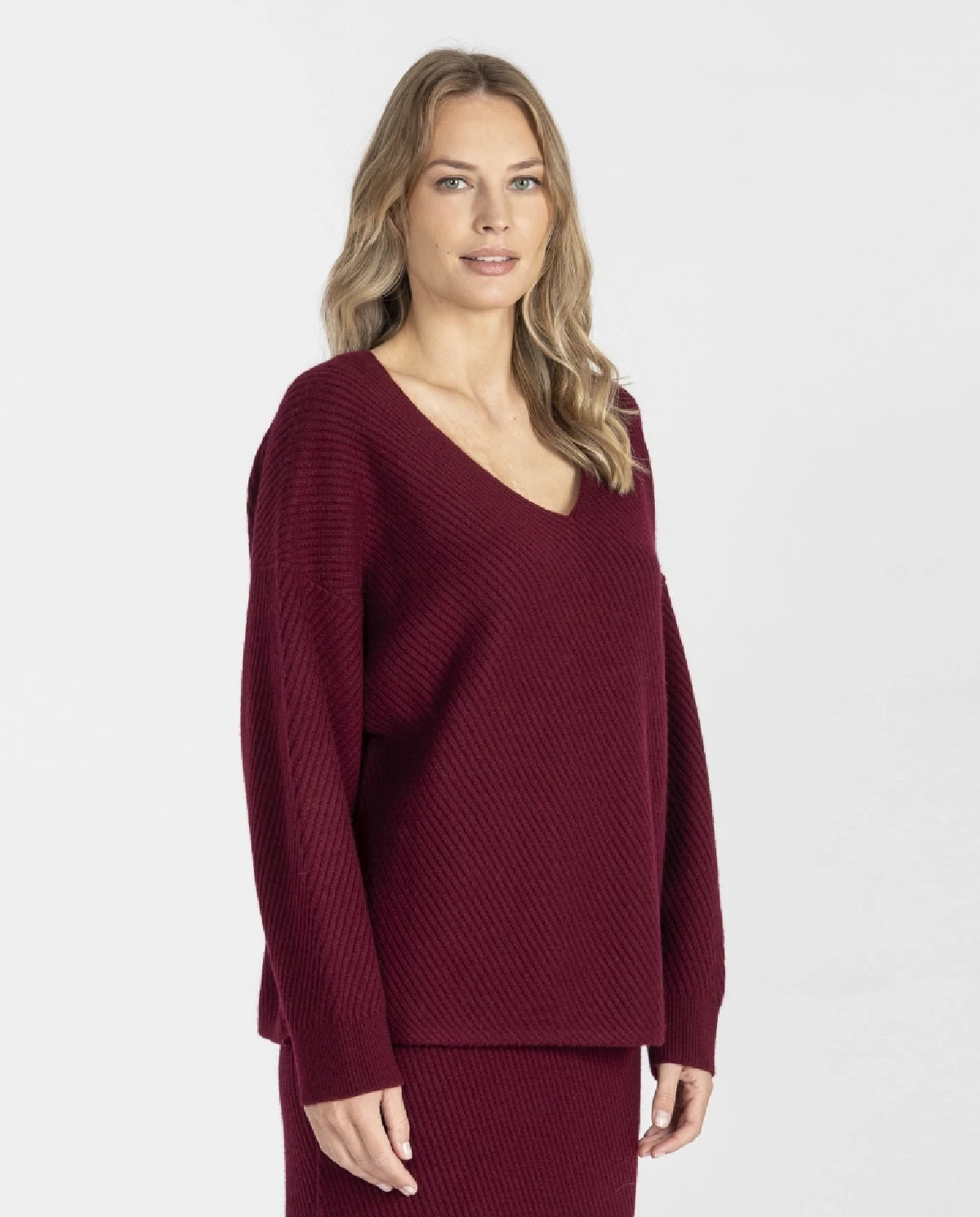 Burgundowy sweter - Image #2