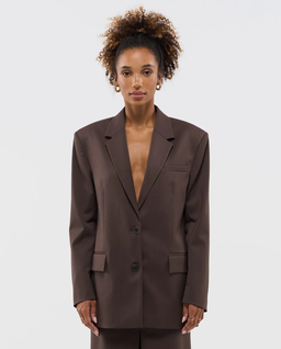 Brązowa marynarka oversize - Image #0