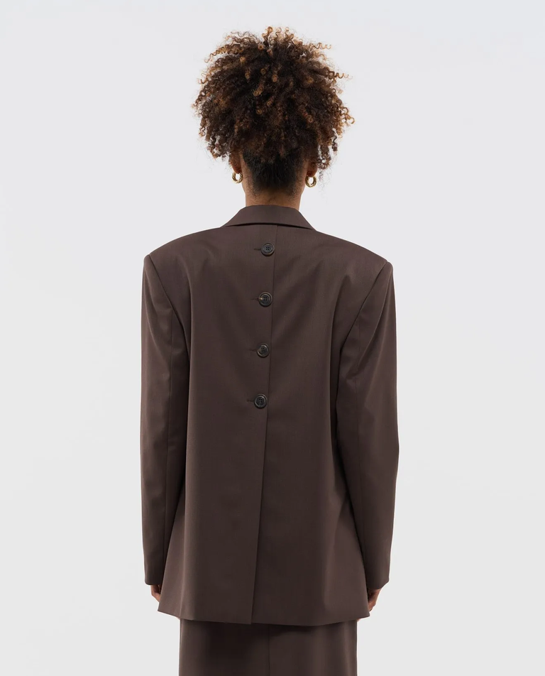 Brązowa marynarka oversize