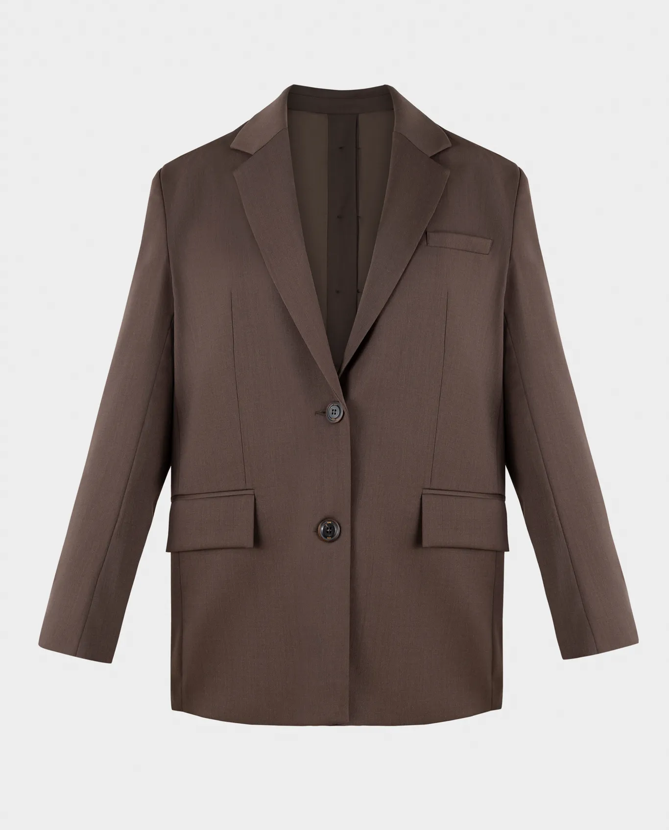 Brązowa marynarka oversize - Image #3