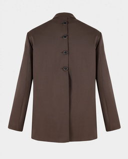 Brązowa marynarka oversize - Image #4