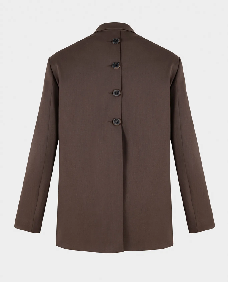 Brązowa marynarka oversize - Image #4