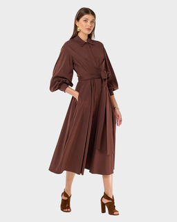 Koszulowa midi sukienka Marrona - Image #2