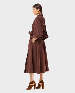 Koszulowa midi sukienka Marrona - Image #3