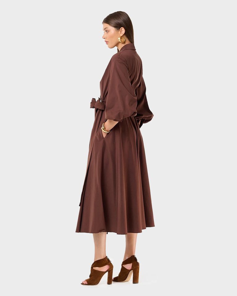 Koszulowa midi sukienka Marrona - Image #3