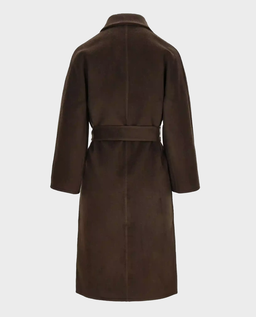 Brązowy płaszcz z wełny i kaszmiru Pako - Image #5