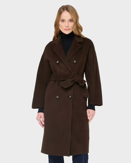 Brązowy płaszcz z wełny i kaszmiru Pako - Image #0