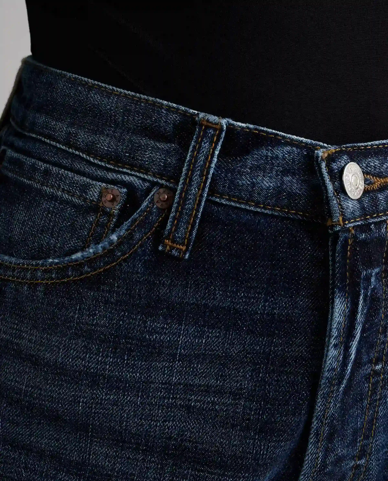 Granatowe jeasny Straight Fit - Image #4