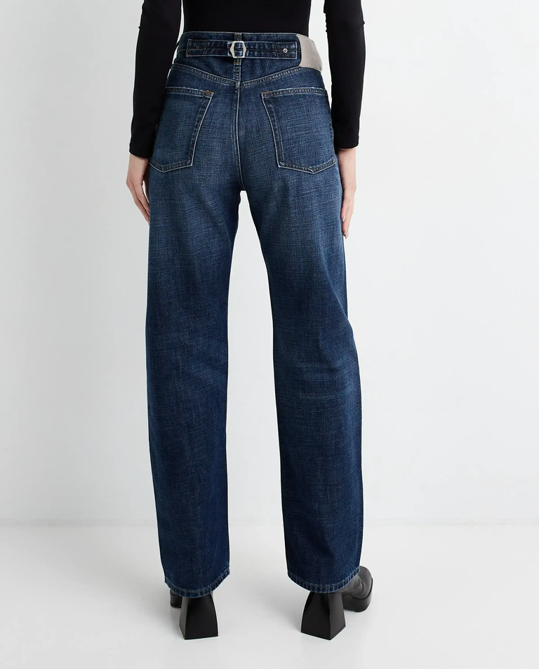 Granatowe jeasny Straight Fit - Image #3