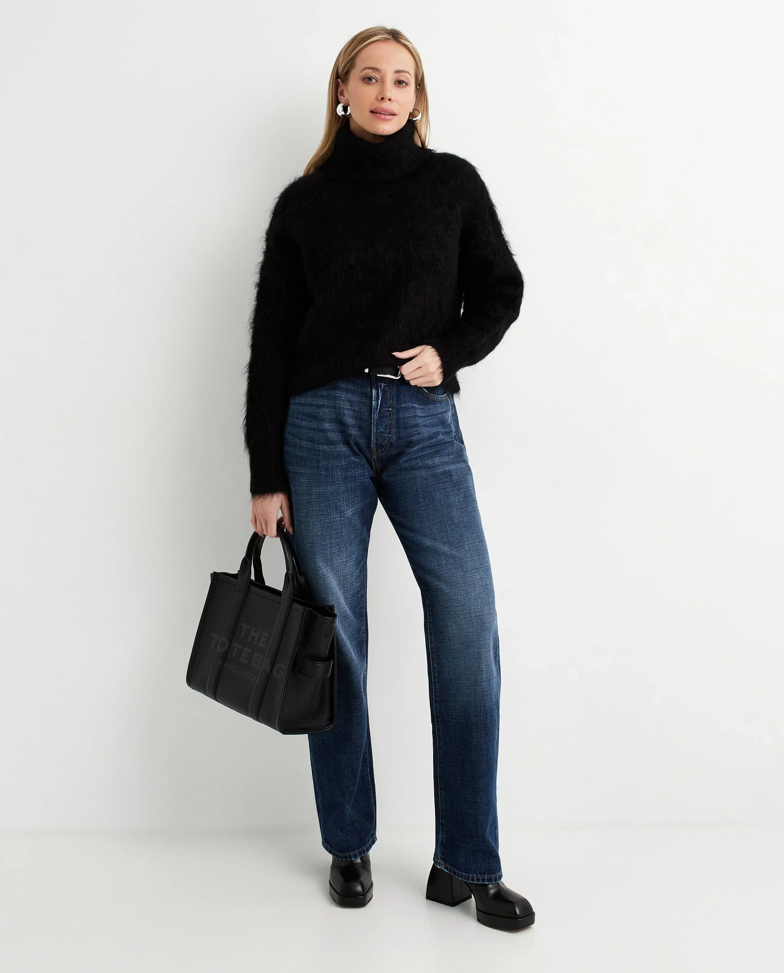 Granatowe jeasny Straight Fit - Image #2