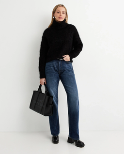 Granatowe jeasny Straight Fit - Image #2