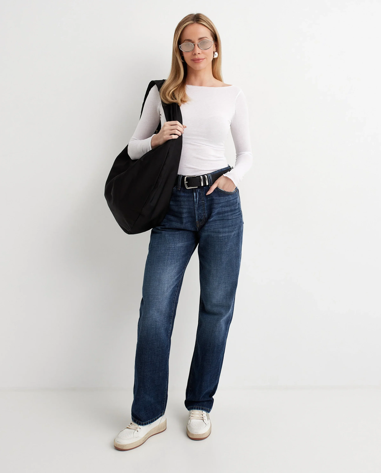 Biała bluzka z długim rękawem - Image #2