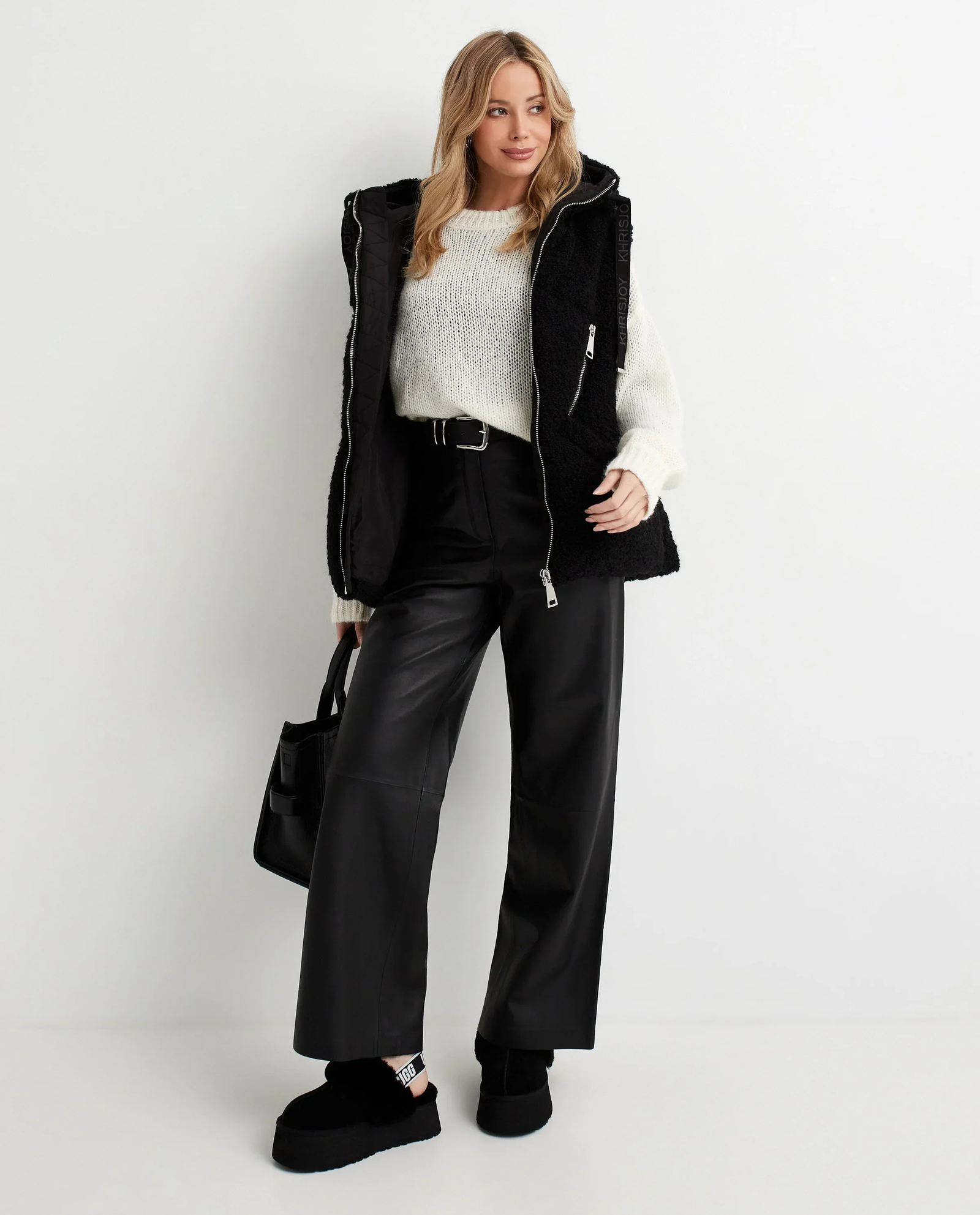 Czarna kamizelka puchowa - Image #5