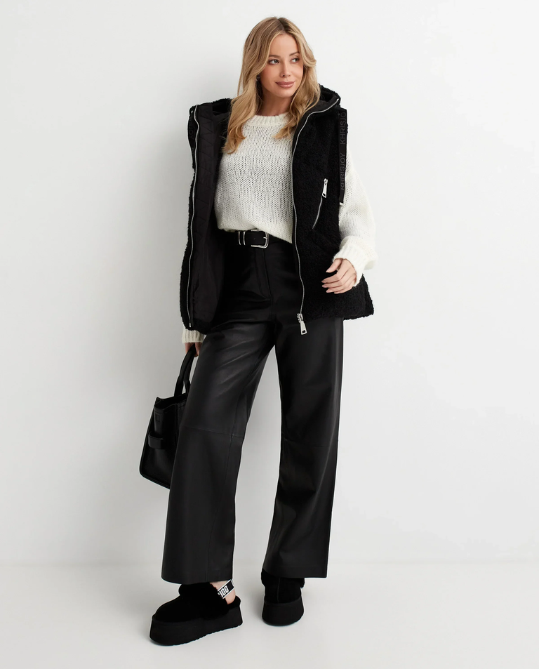 Czarna kamizelka puchowa - Image #5