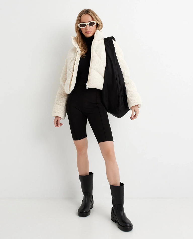 Kremowa kurtka puchowa - Image #6