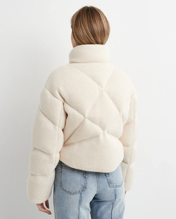 Kremowa kurtka puchowa - Image #4