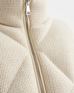 Kremowa kurtka puchowa - Image #5