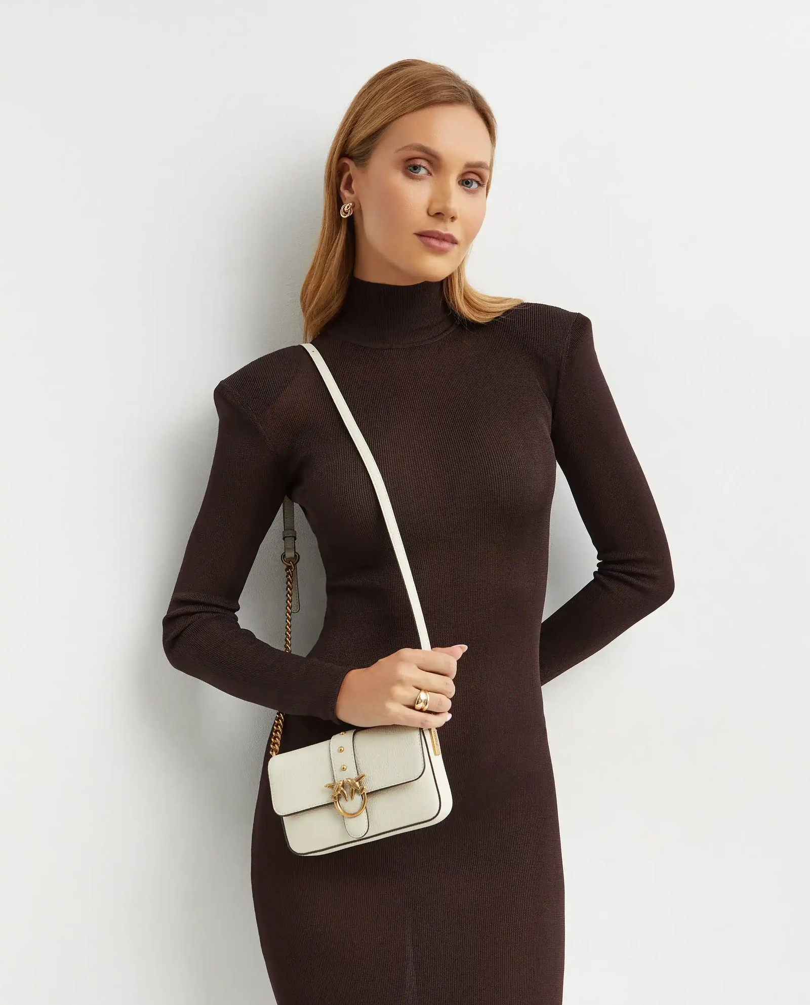 Kremowa torebka Love one Slouchy Baby - Image #1