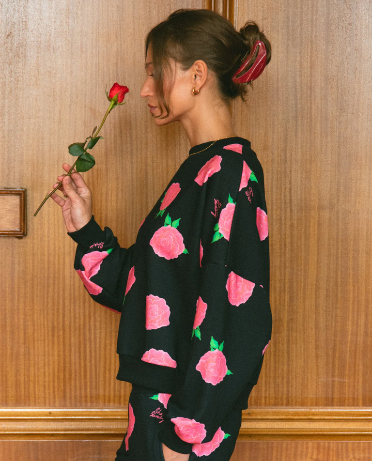 Czarna bluza Amore Rosa - Image #1